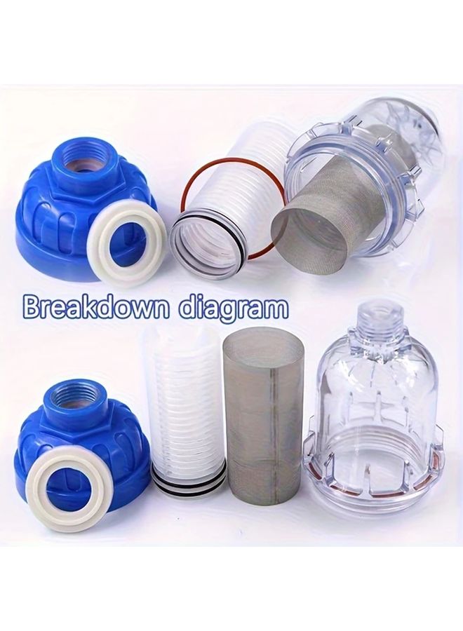 Heavy Duty Garden Hose Filter With Transparent Window 1pc Tool Free Installation - Image 2